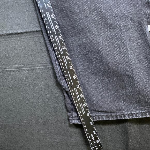 Boohoo Man Mens Jeans Black Button Fly Destroyed Bikercore 100% Cotton 36x33 - Picture 6 of 15